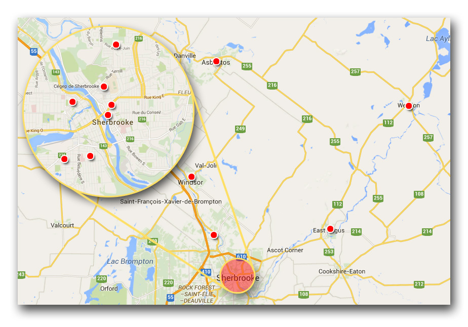 Carte interactive